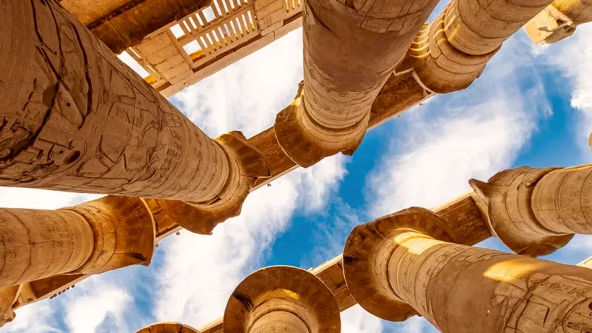 Karnak temple columns — Luxury Nile Cruise Journey